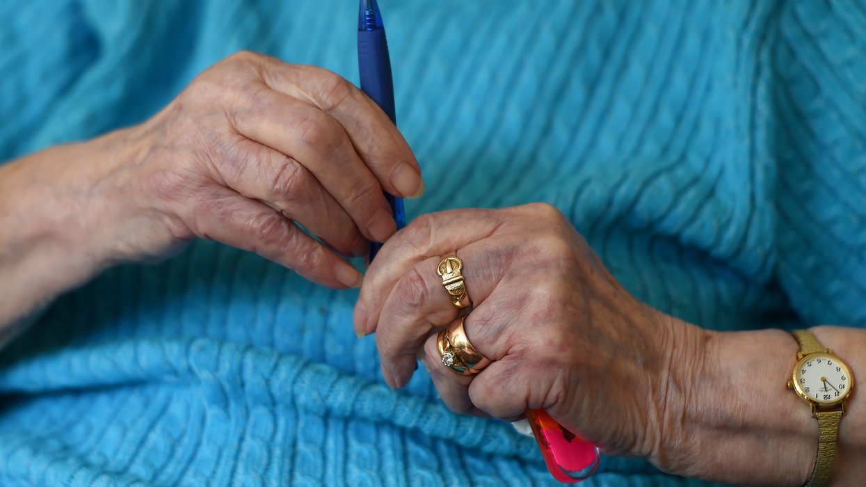 A generic image of an elderly person's hands