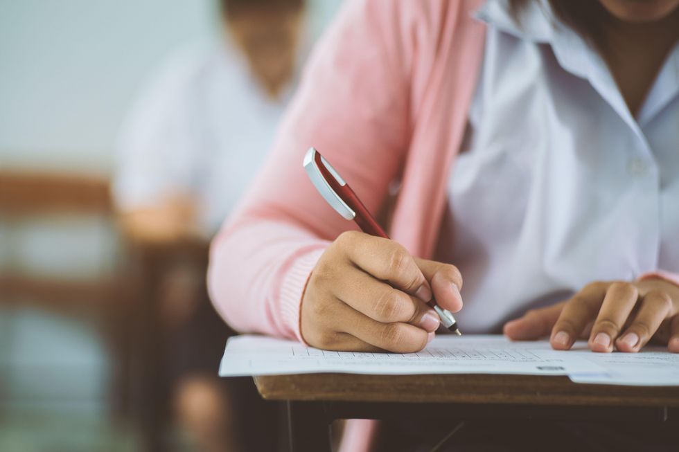 A Generic Photo of someone sitting an exam. See PA Feature FAMILY Results. Picture credit should read: Alamy/PA. WARNING: This picture must only be used to accompany PA Feature FAMILY Results.