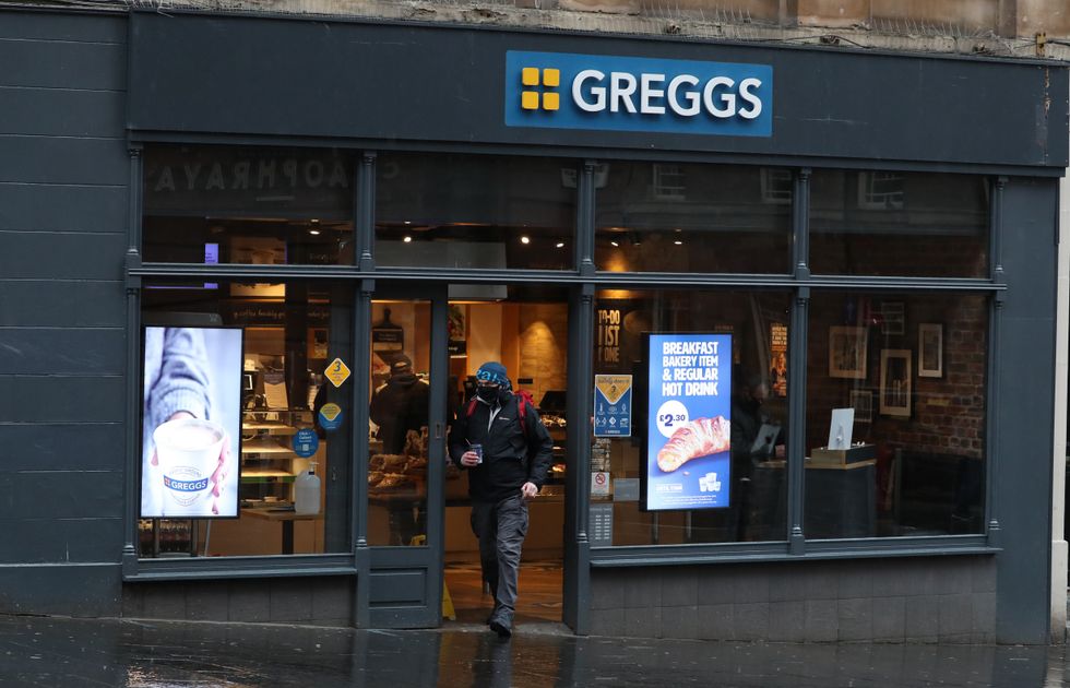 A Greggs bakery on the high street