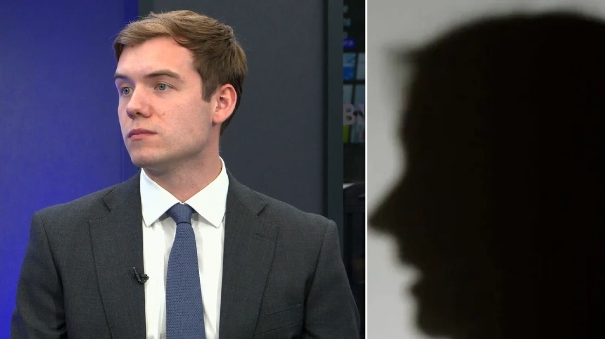 A grooming gang victim speaking with GB News and Charlie Peters