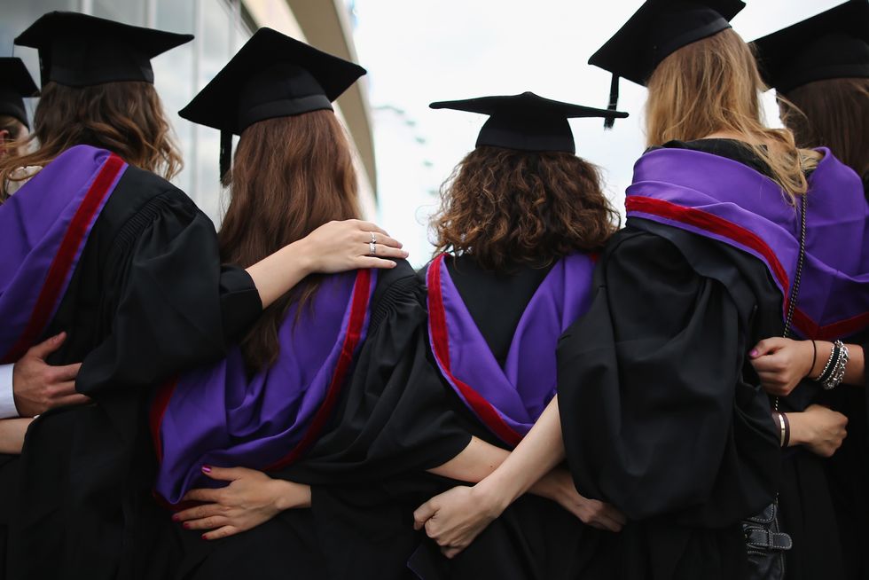 A group of university graduates