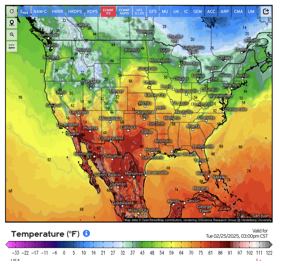 A heatwave is expected to hit southern states