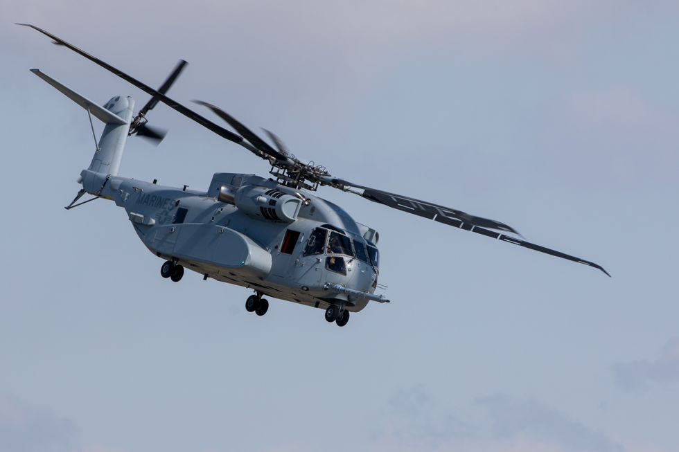 A helicopter