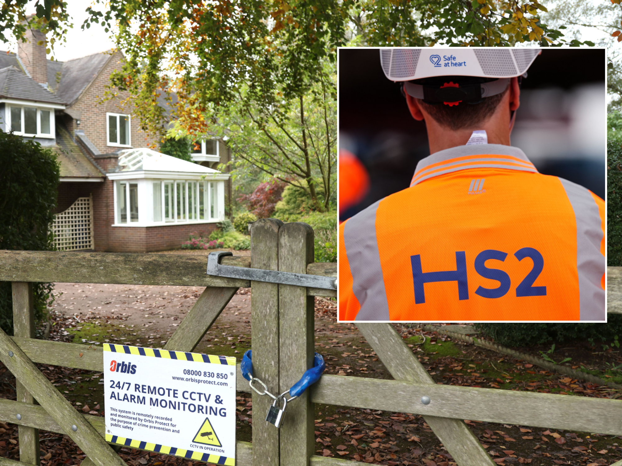 A house purchased for HS2