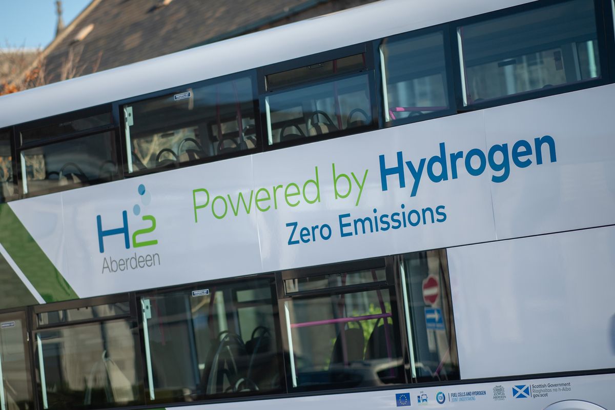A hydrogen bus