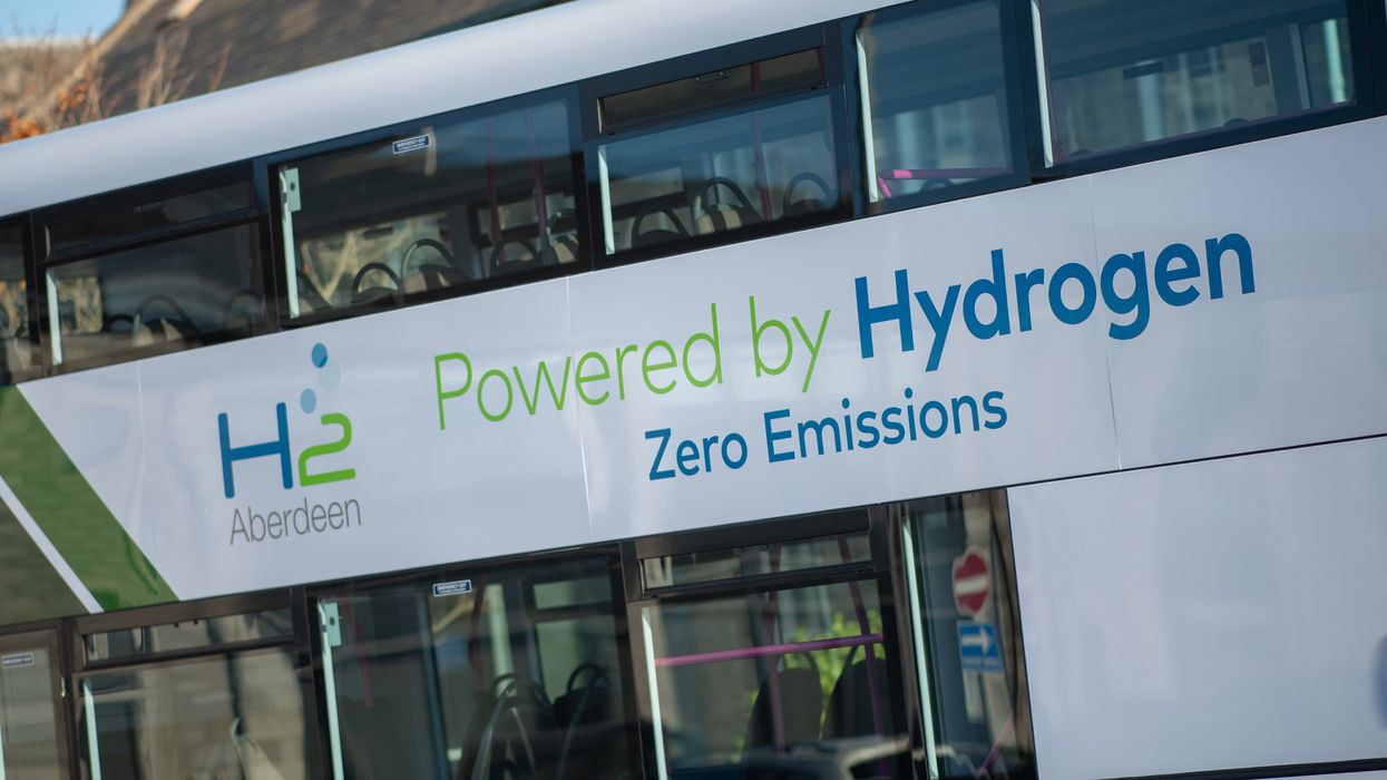 A hydrogen bus