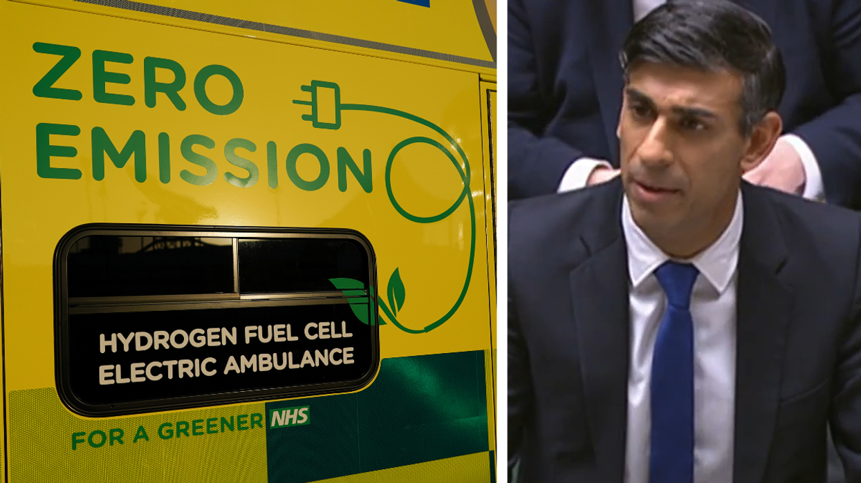 A Hydrogen vehicle and Rishi Sunak