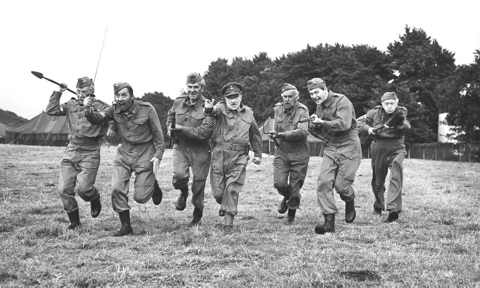 A library picture of the cast of Dad's Army. (L-R) Clive Dunn, James Beck, John Le Mesurier, Arthur Lowe, John Laurie, Ian Lavender and Arnold Ridley.
