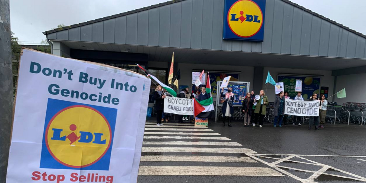 NextImg:Lidl targeted by Palestine protest as shelves stripped of Israel-linked products