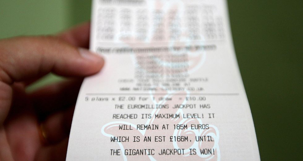 A lottery ticket