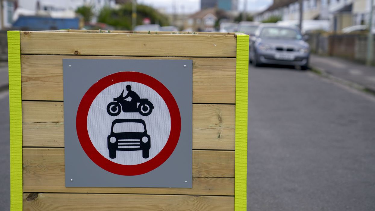 A Low Traffic Neighbourhood bollard