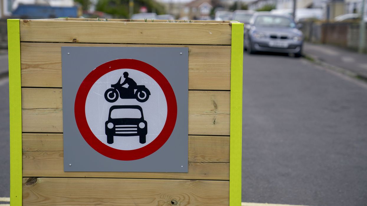 A Low Traffic Neighbourhood bollard