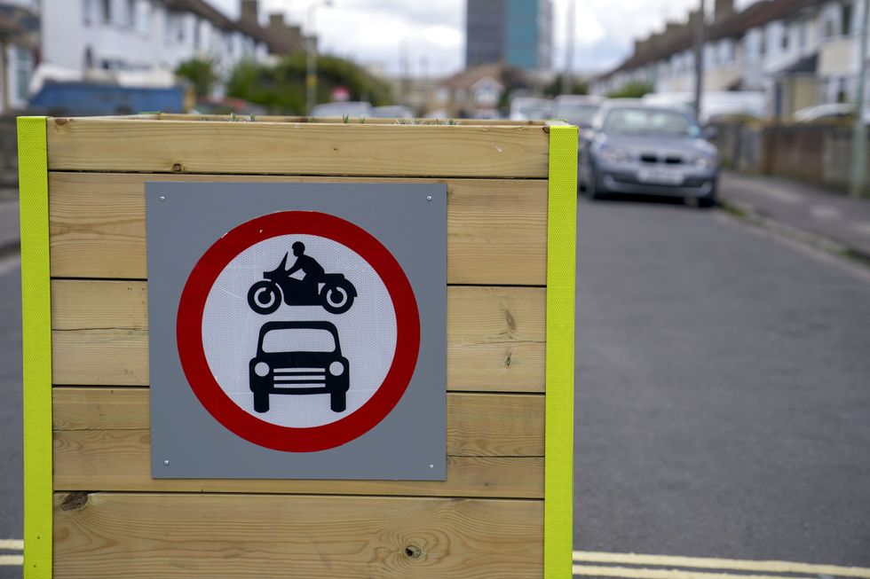 A Low Traffic Neighbourhood bollard