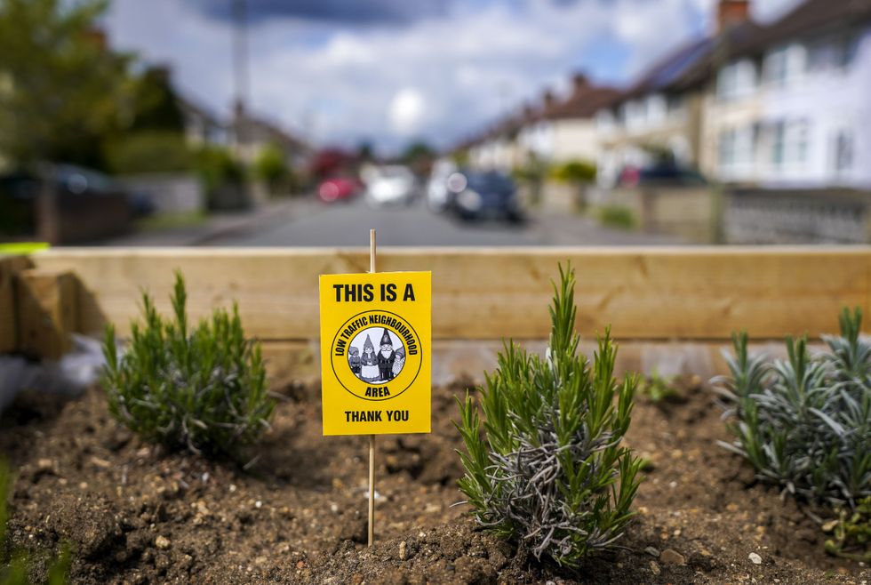 A low traffic neighbourhood sign