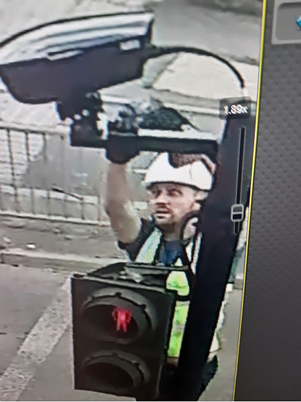 A man accused of tampering with a Ulez camera.
