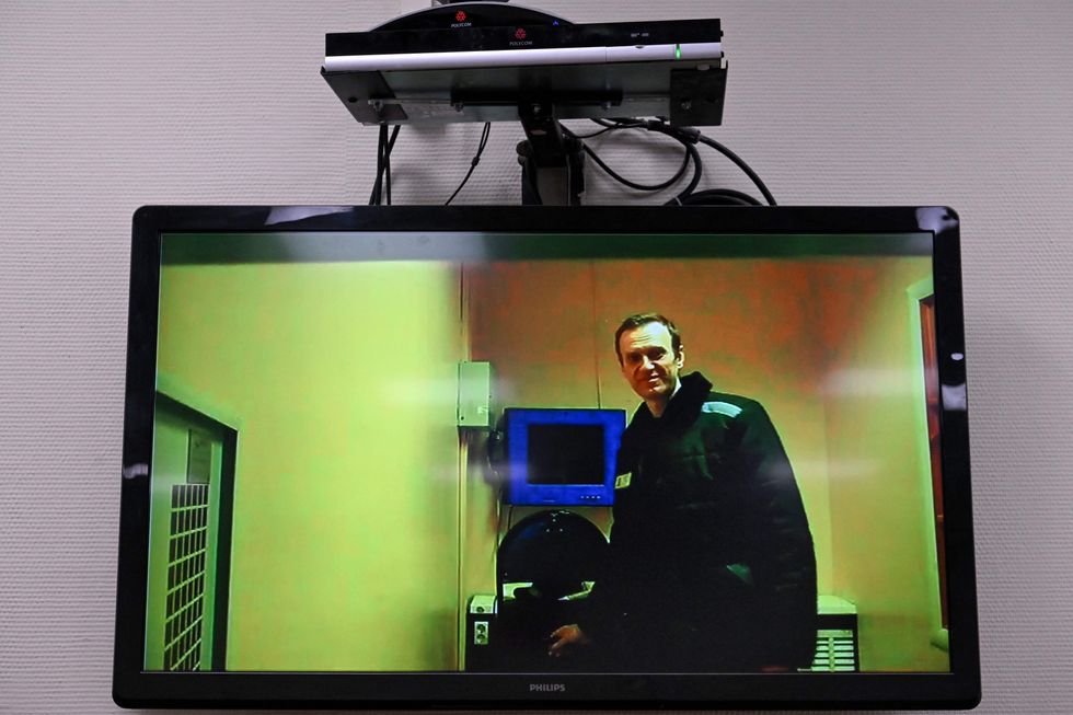 A man appearing in court via video link