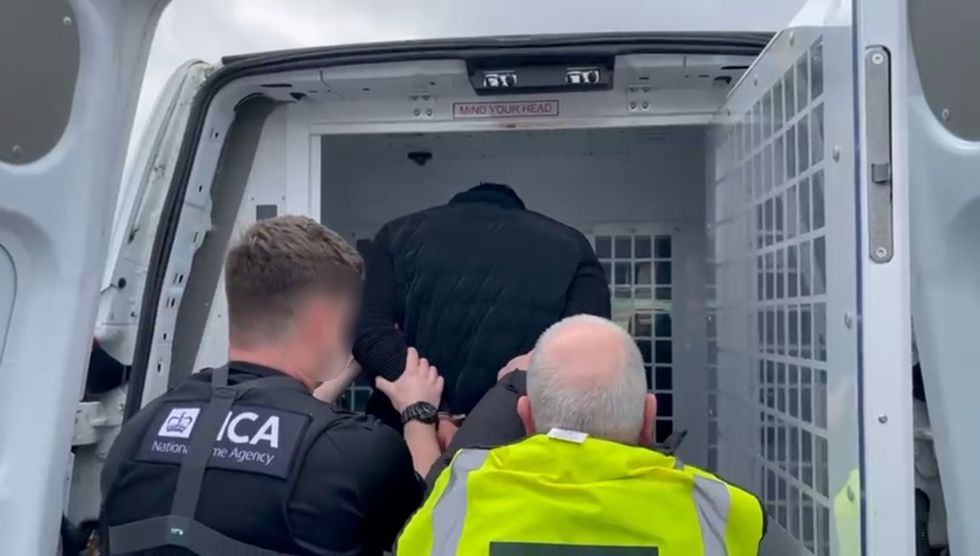 A man being arrested