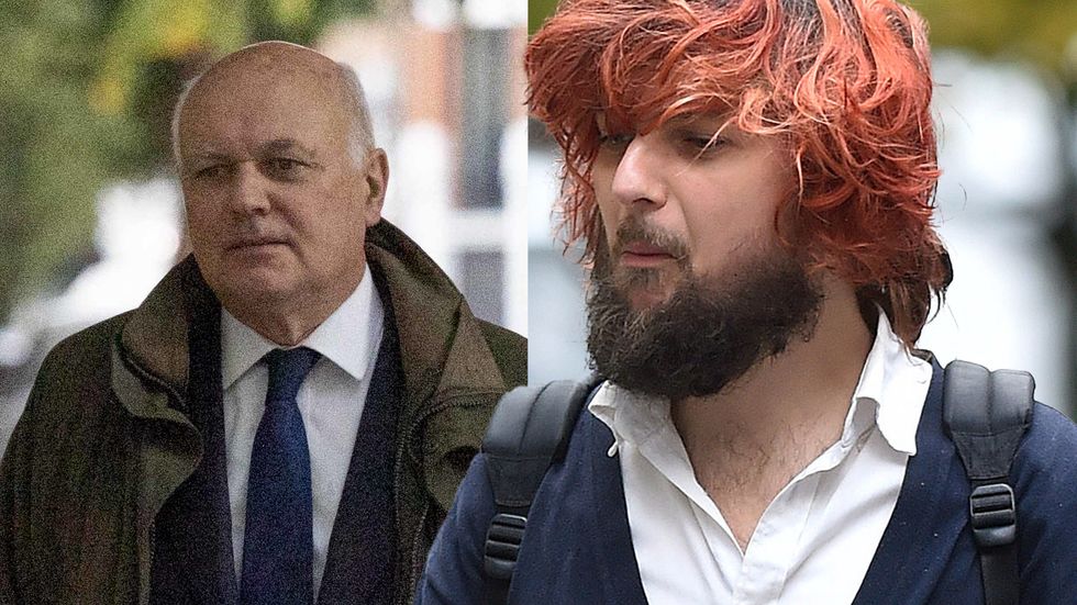 A man has been cleared of assaulting former Tory leader Sir Iain Duncan Smith with a traffic cone.