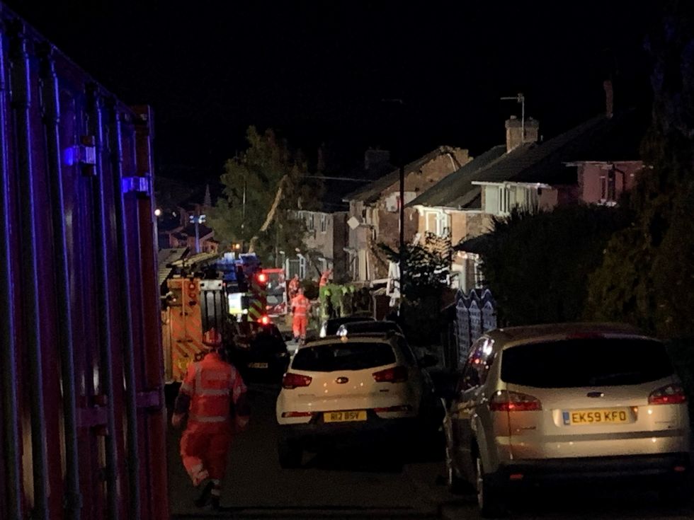 A man is in a life-threatening condition and a house has been destroyed after a gas explosion in Birmingham.
