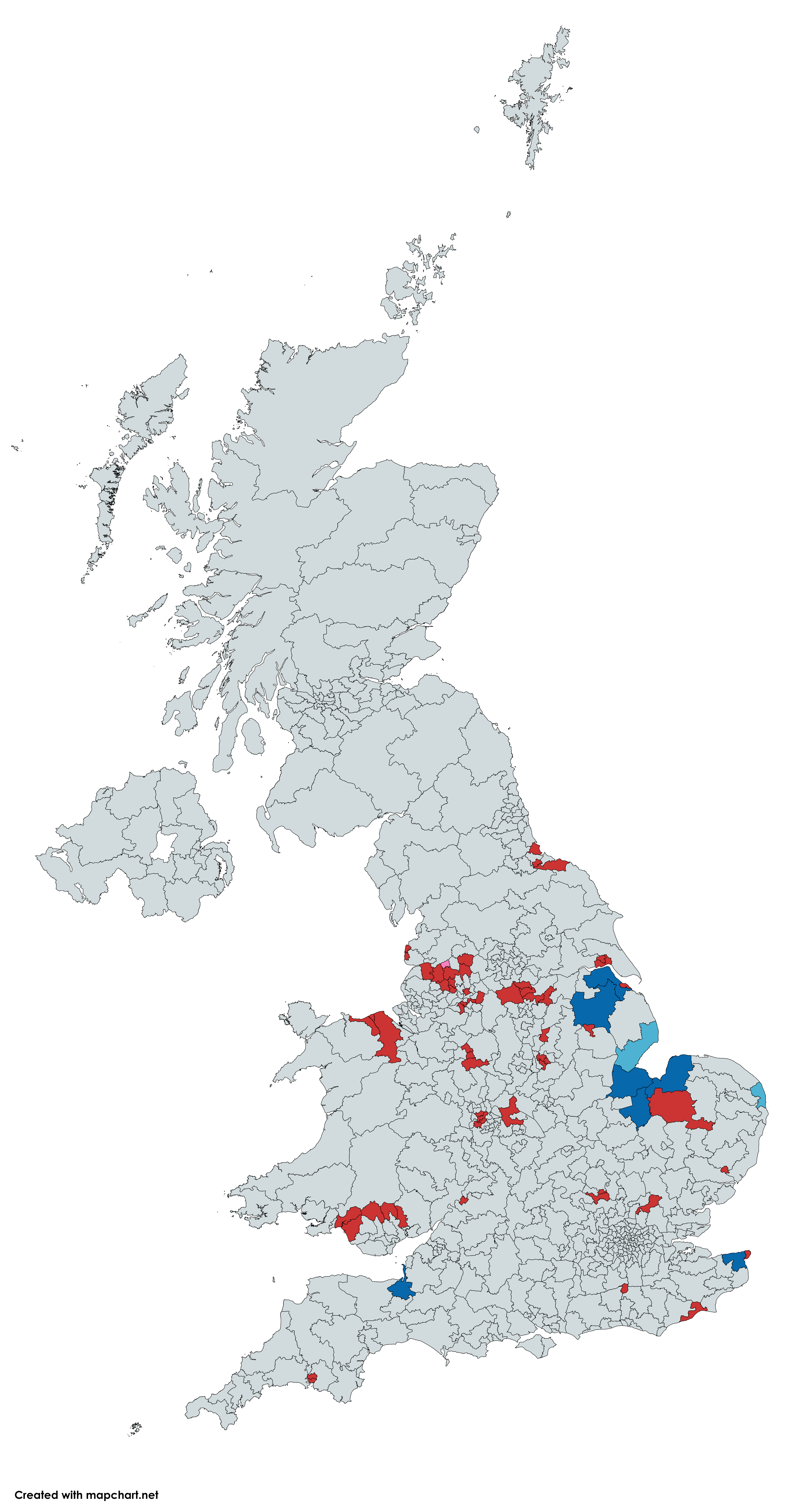 A map showing seats with the highest number of smokers