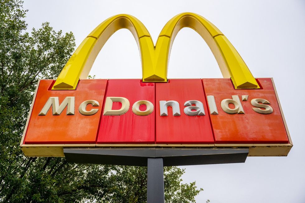 A McDonald's store sign is seen on October 30, 2023 in Austin, Texas