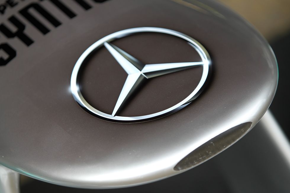 A Mercedes-Benz logo