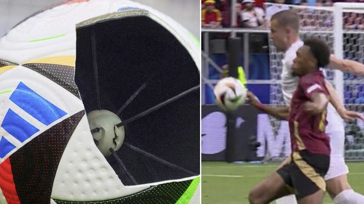 A microchip is inside the ball at Euro 2024