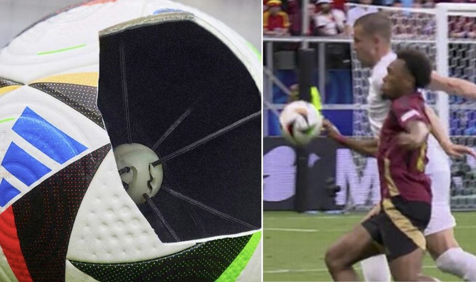 A microchip is inside the ball at Euro 2024