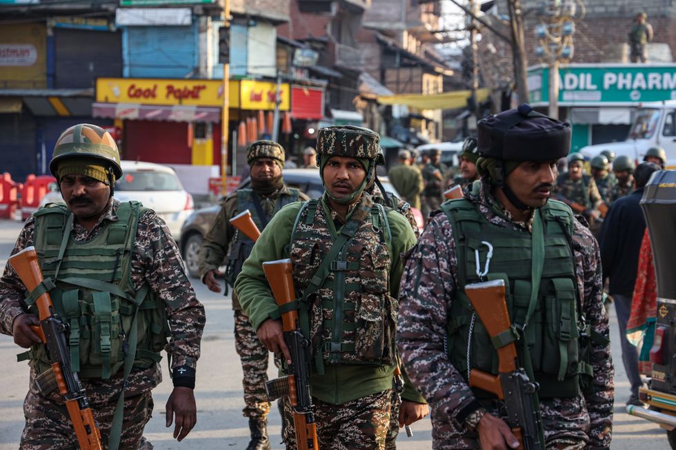 A military presence has built up in Kashmir