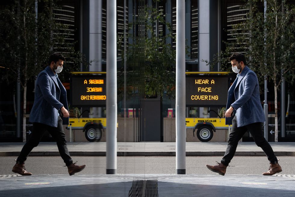 A Nottingham City Council coronavirus information sign in Nottingham