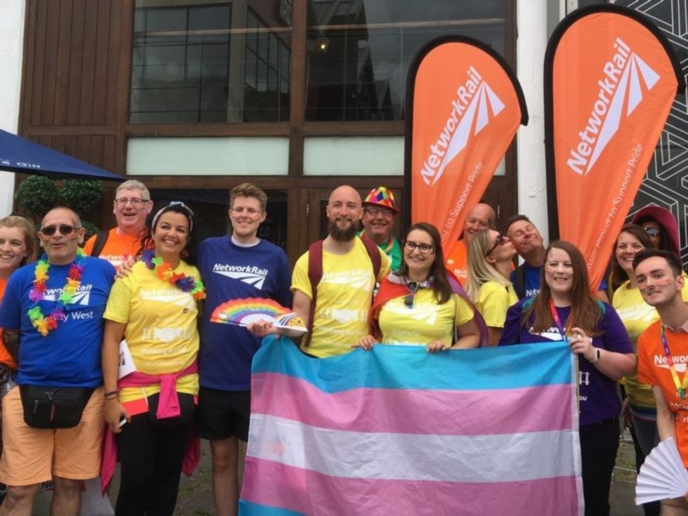 A number of LGBT+ Network Rail employees