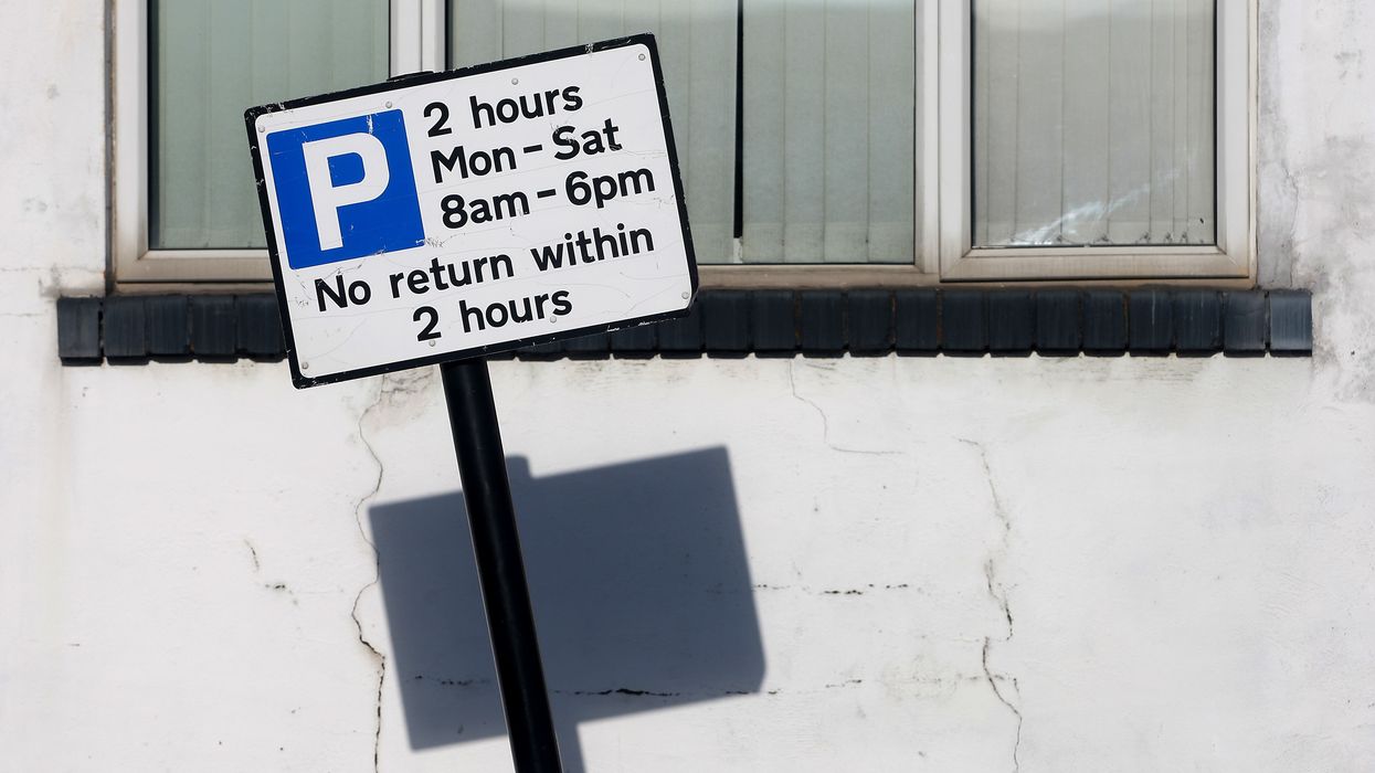 A parking sign