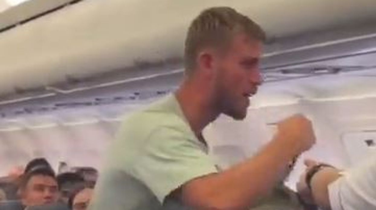 A passenger was ejected before take-off as tourists looked to travel from Zadar to London Stansted