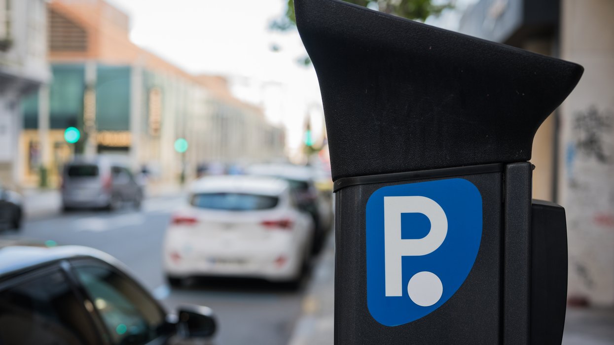A pay-and-display parking machine