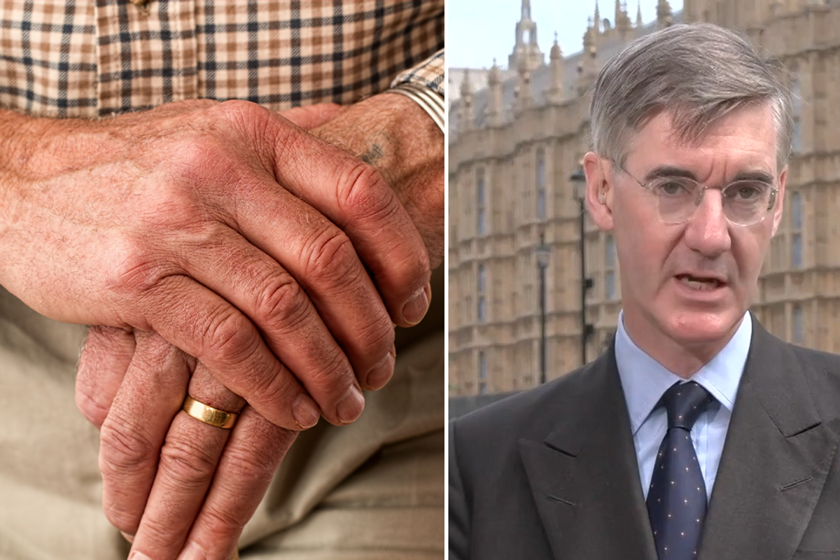 A pensioner and Jacob Rees-Mogg