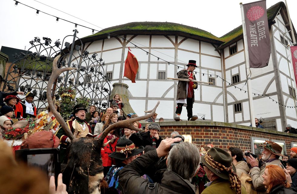 A performance at the Globe Theatre