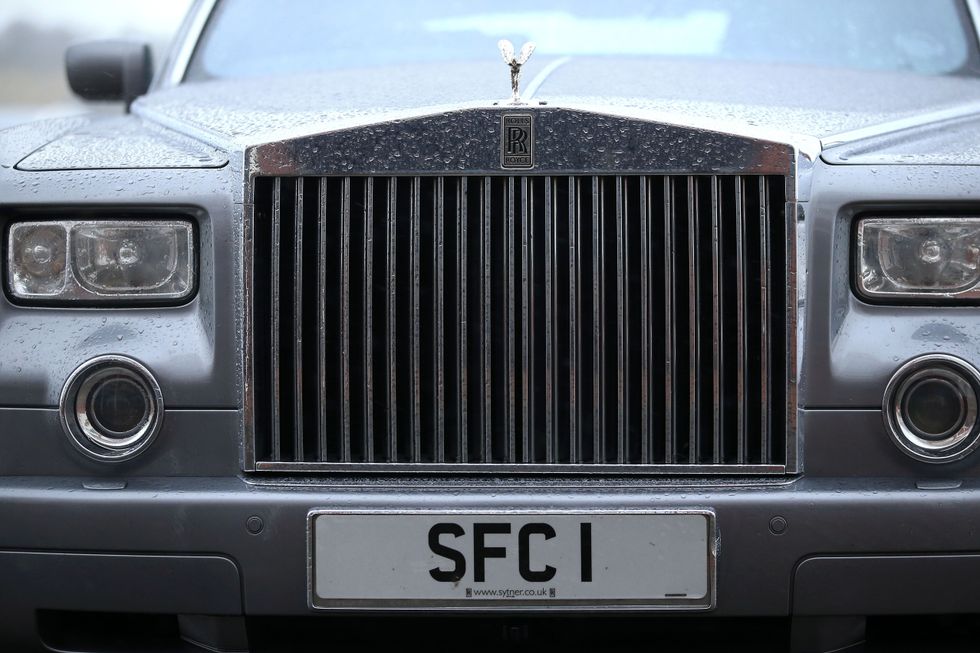 A personalised number plate