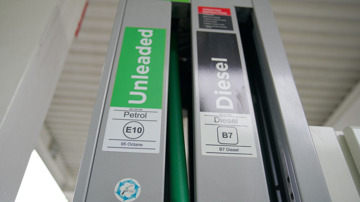 A petrol and diesel pump