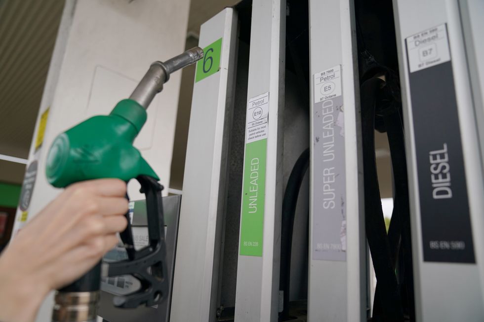 A petrol pump