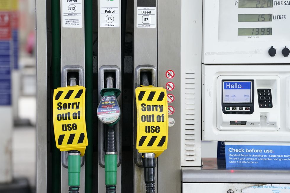 A petrol station in Sheffield which is closed due to having no fuel. Drivers are being urged by the Government to "buy fuel as normal", after the lorry driver shortage hit supplies. BP said a "handful" of its filling stations are closed due to a lack of fuel available, while Esso owner ExxonMobil also said a "small number" of its Tesco Alliance petrol forecourts have been impacted. Picture date: Friday September 24, 2021.