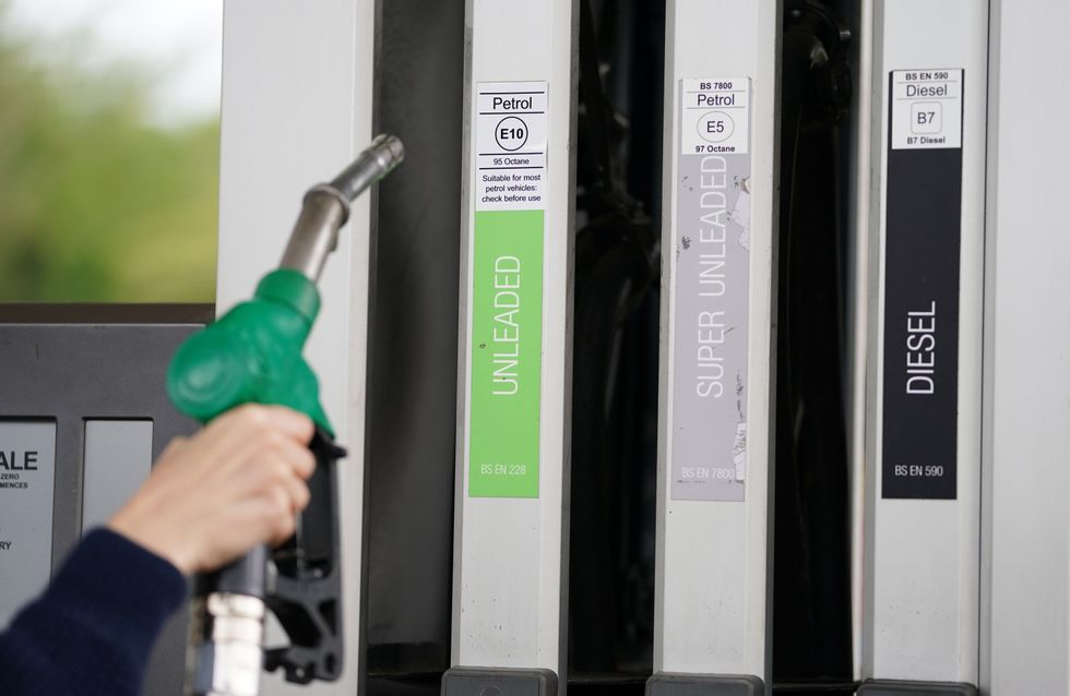 A petrol station pump