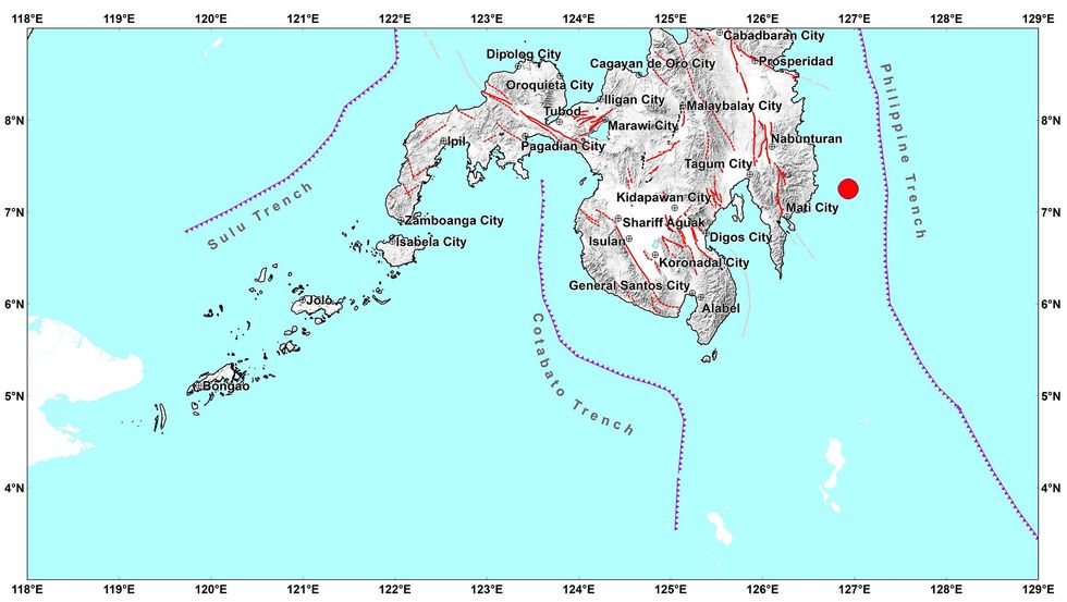 A Phivolcs map of the affected area
