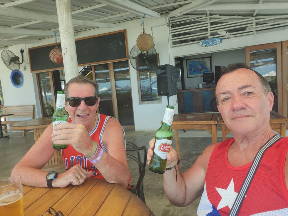 A photo of Longworth (left) and Alfonso (right)