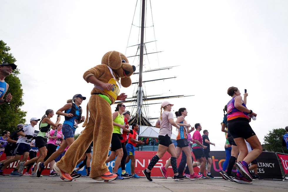 A photograph from the London Marathon in October 2022