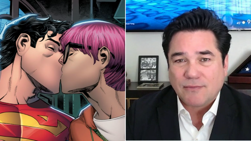 A picture from the bisexual Superman series and Dean Cain