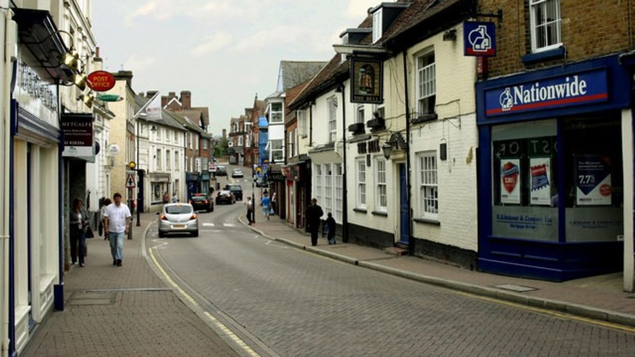 A picture of the High Street in Tring