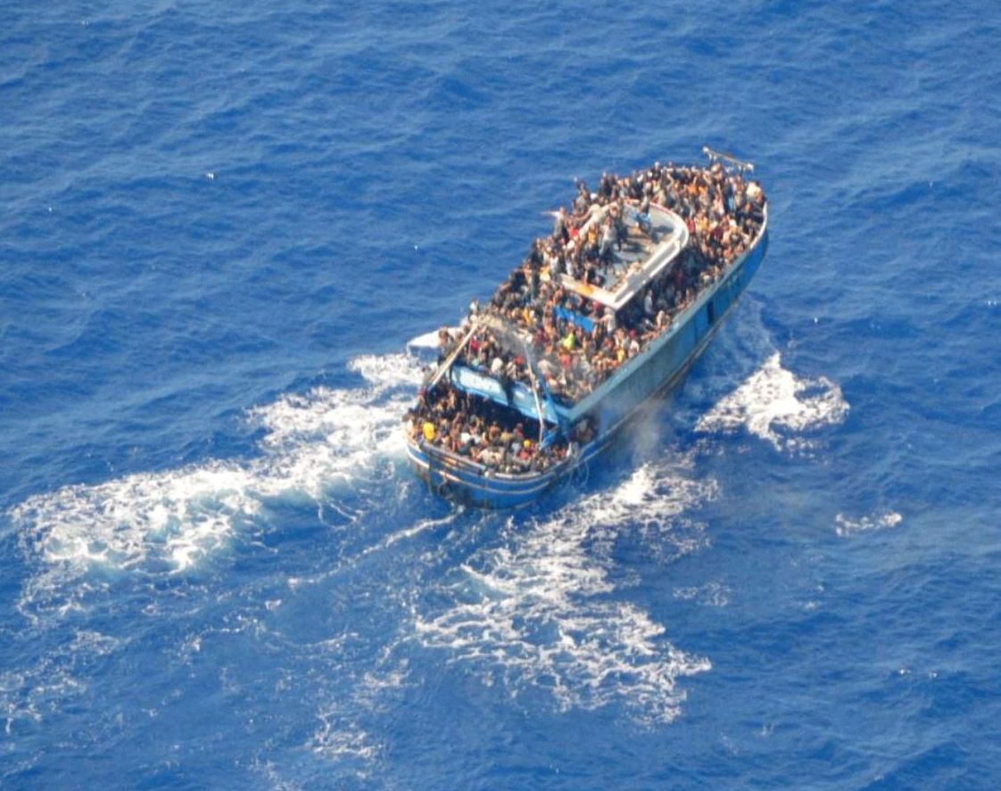 A picture taken of the overcrowded vessel on the day of the shipwreck\u200b