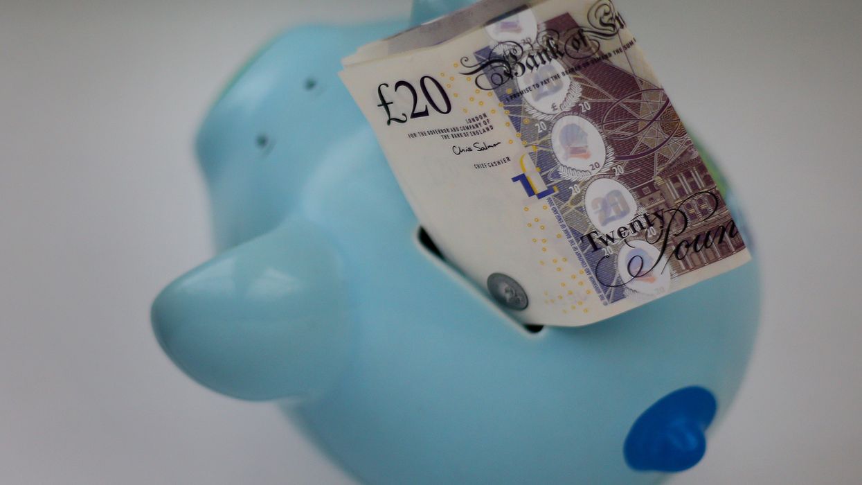 A piggy bank at a home in Ashford, Kent