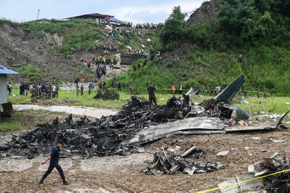 A plane crash