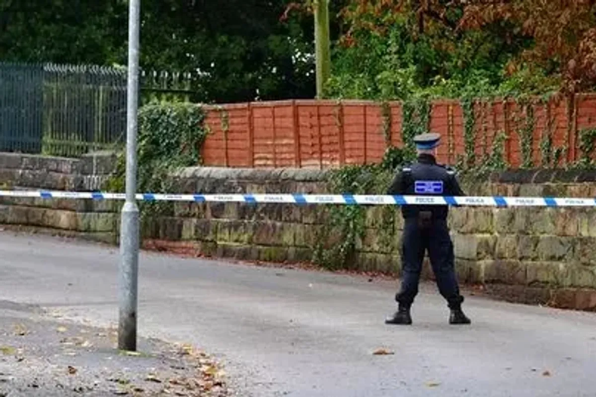 ​A police cordon in West Derby, Liverpool 